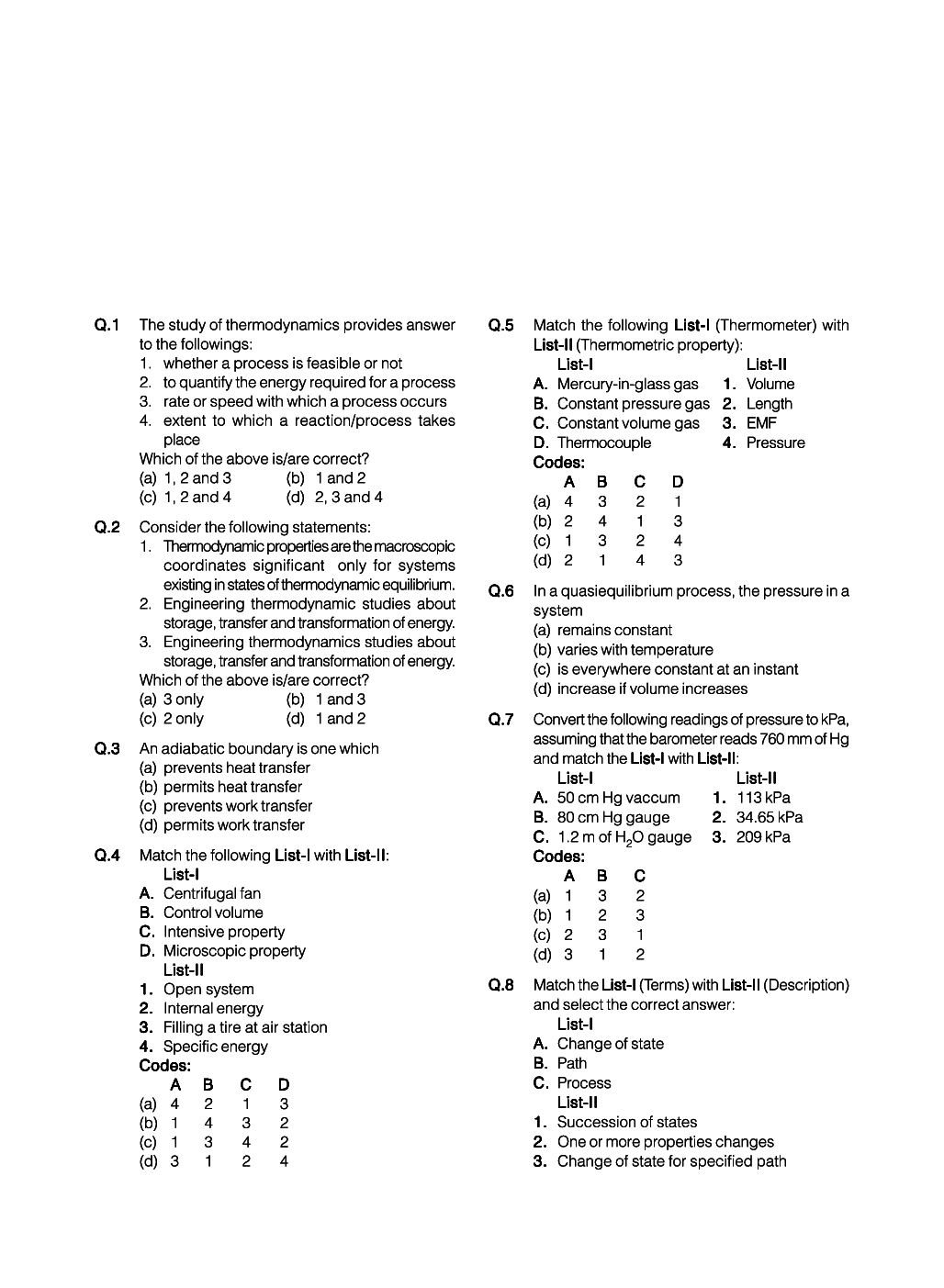 GATE Mechanical Engineering Objective Type Questions With Answers - Page 2