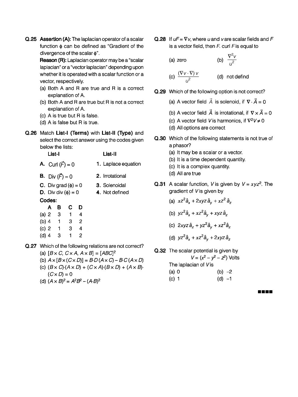 GATE Electrical Engineering Objective Type Questions With Answers - Page 5