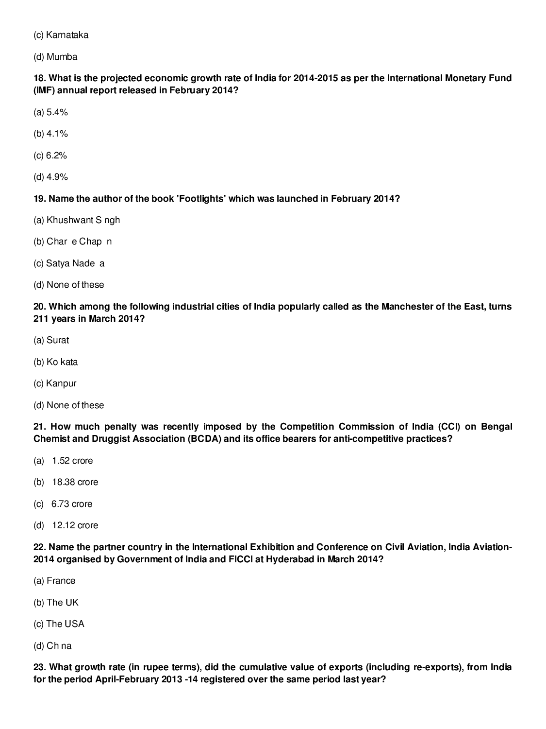MAT Previous Year Question Paper With Solution 2014 - Page 5