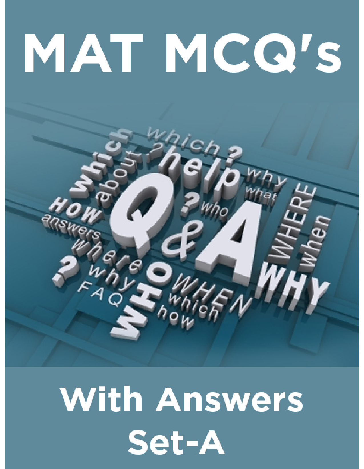 MAT MCQ's With Answers Set-A - Page 1