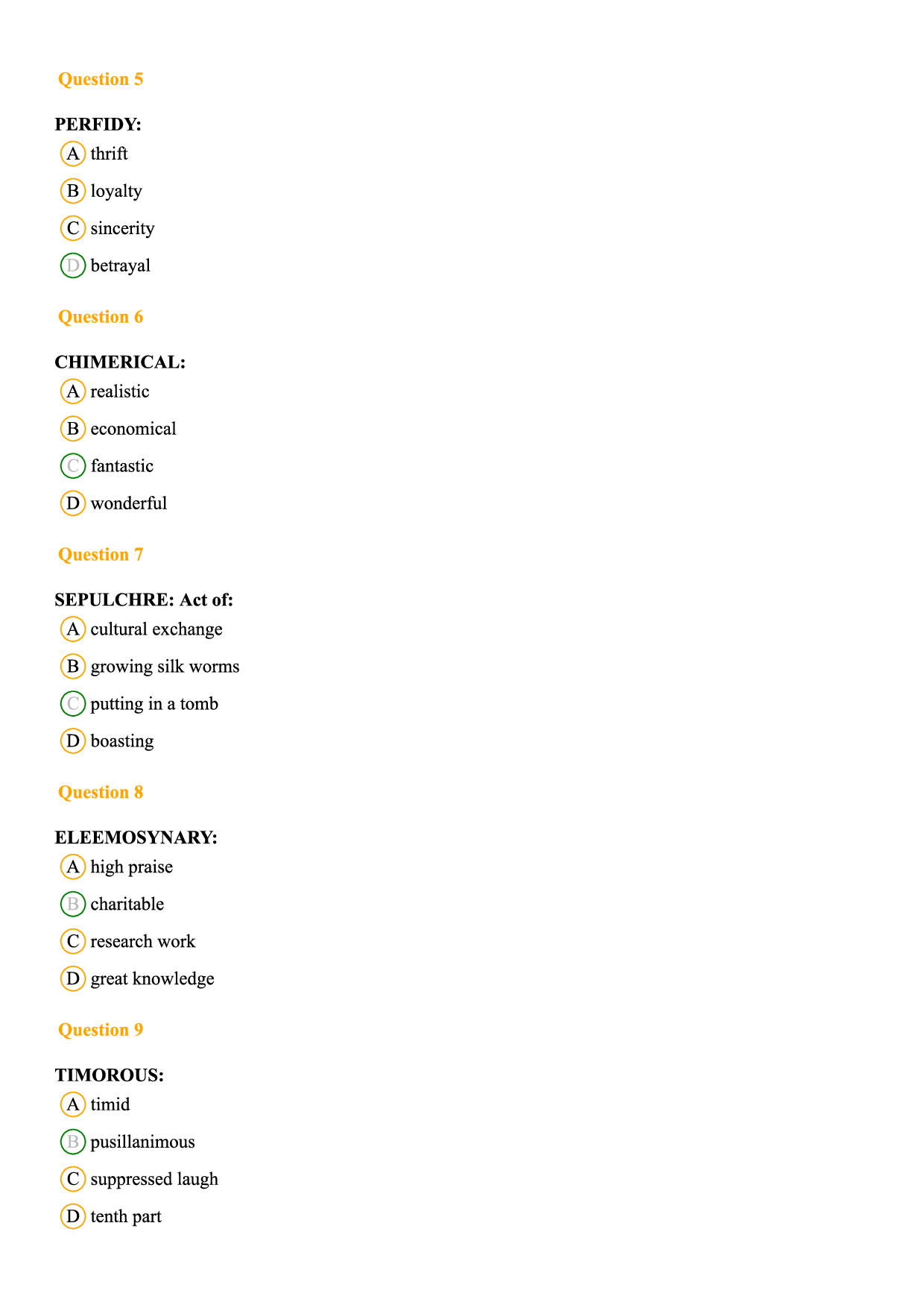 MAT MCQ's With Answers Set-A - Page 3