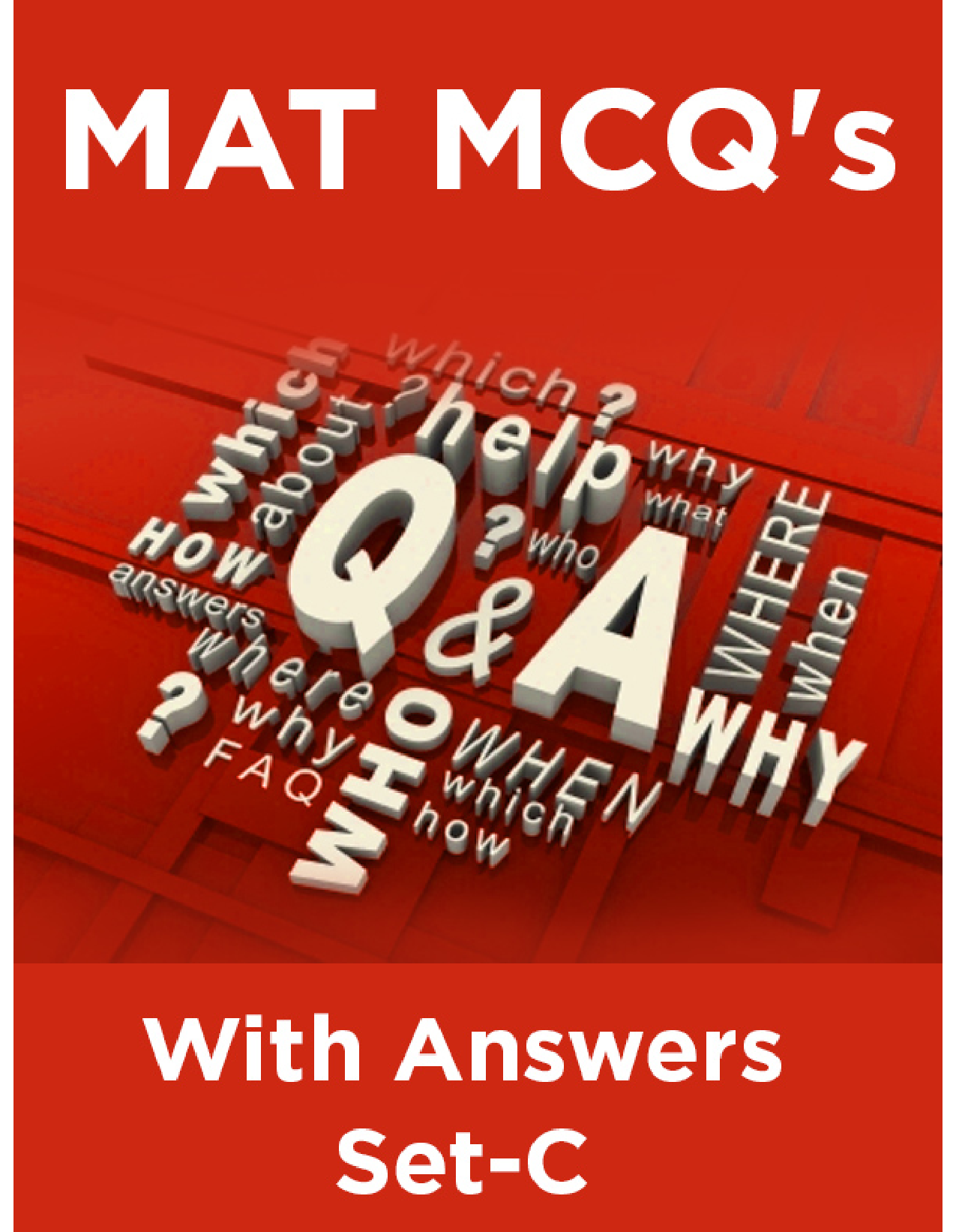MAT MCQ's With Answers Set-C - Page 1