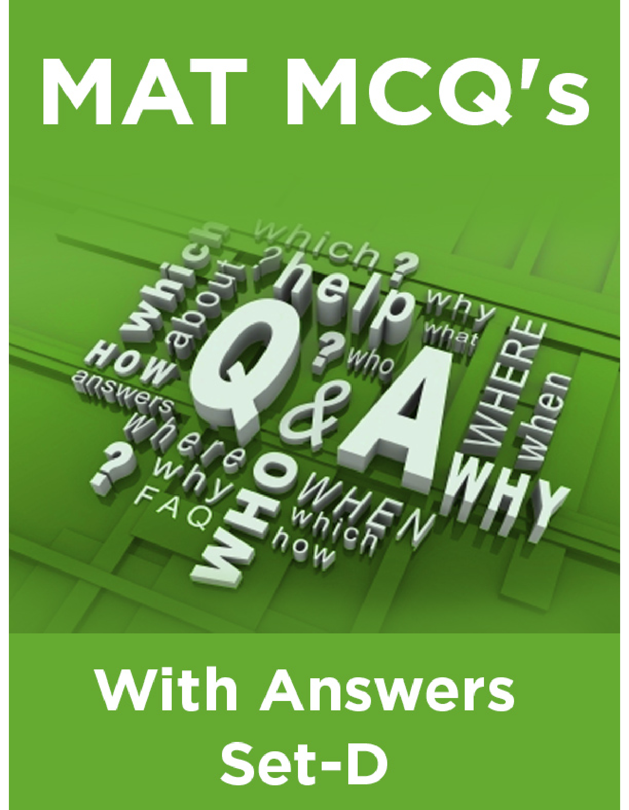 MAT MCQ's With Answers Set-D - Page 1