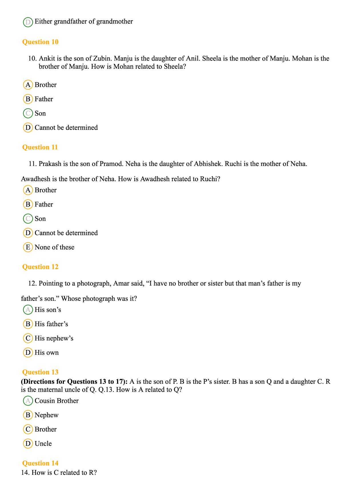 MAT MCQ's With Answers Set-D - Page 4