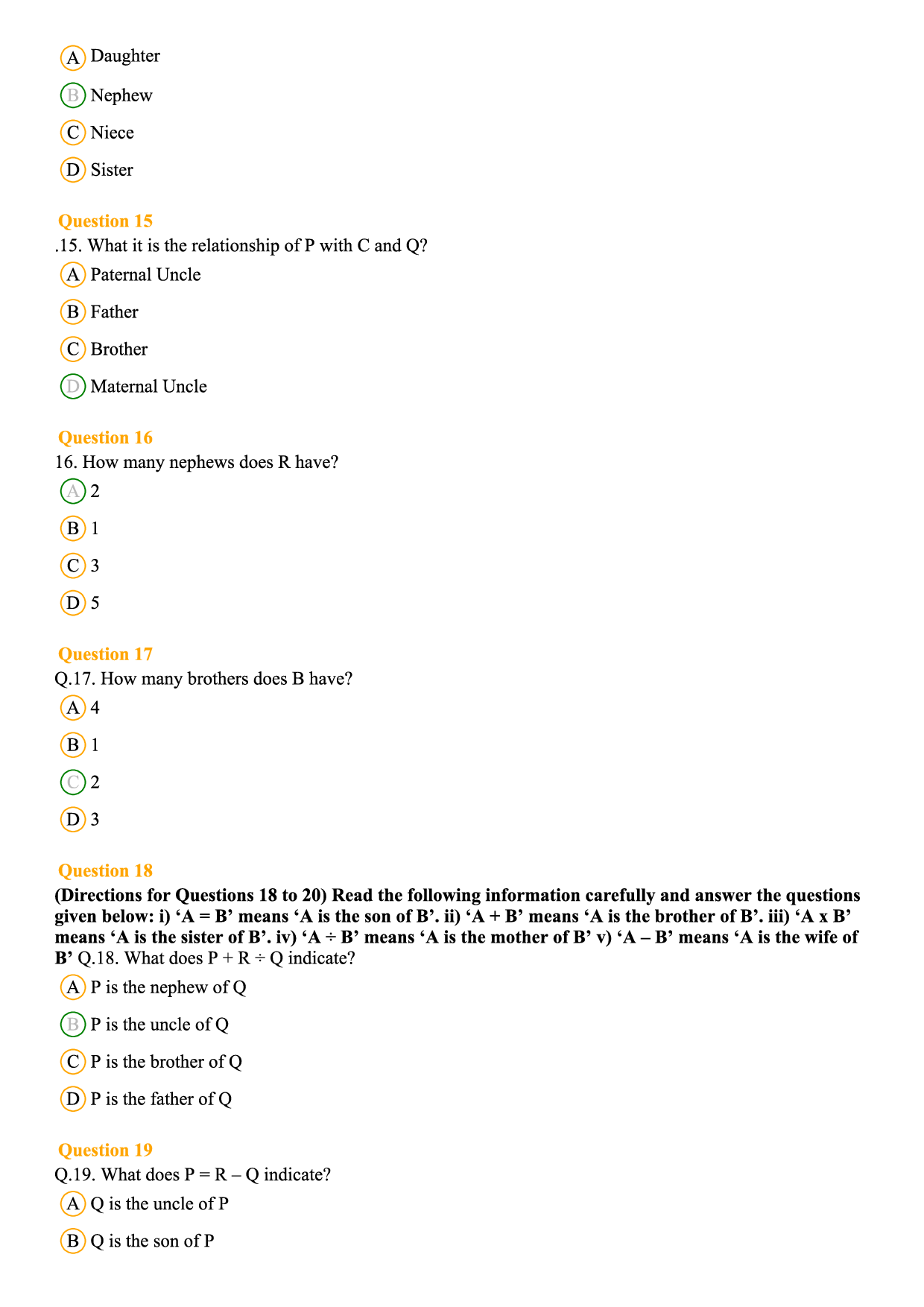 MAT MCQ's With Answers Set-D - Page 5