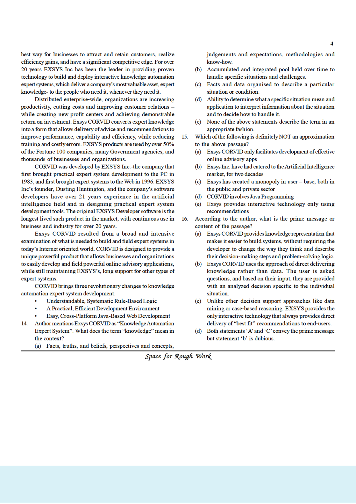 Target MAT 2017 Past Paper MOCK MAT With Solution - Page 5