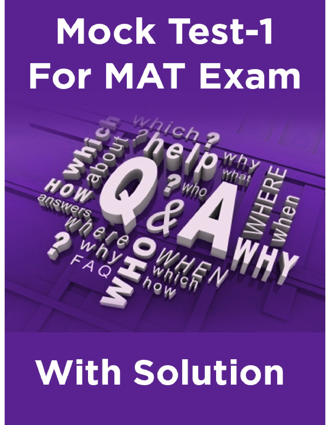 Mock Test-1 For MAT Exam With Solution - Page 1