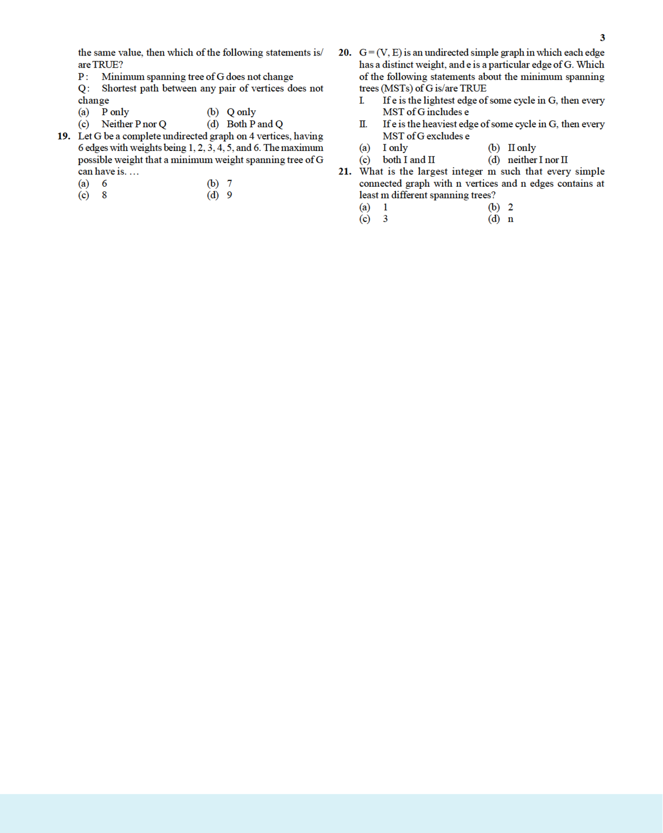 GATE Computer Science MCQ With Answer - Page 4