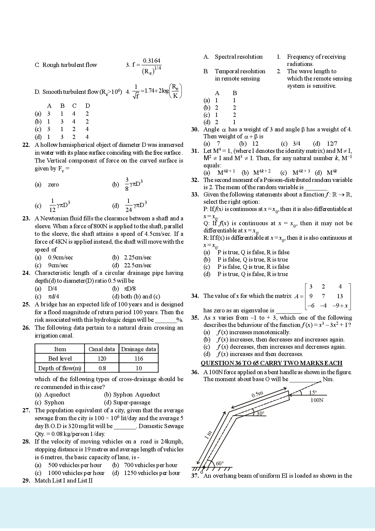 GATE Civil Engineering Practice Set With Solution - Page 4