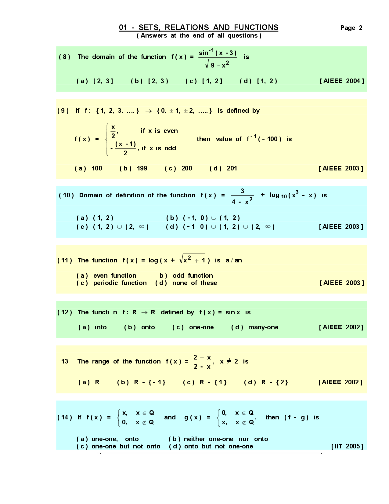 CTET Multiple Choice Questions With Answer For Mathematics - Page 3