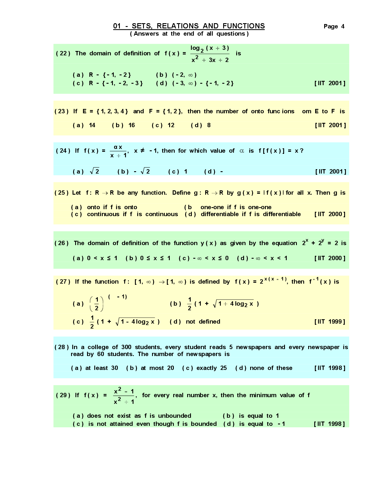 CTET Multiple Choice Questions With Answer For Mathematics - Page 5