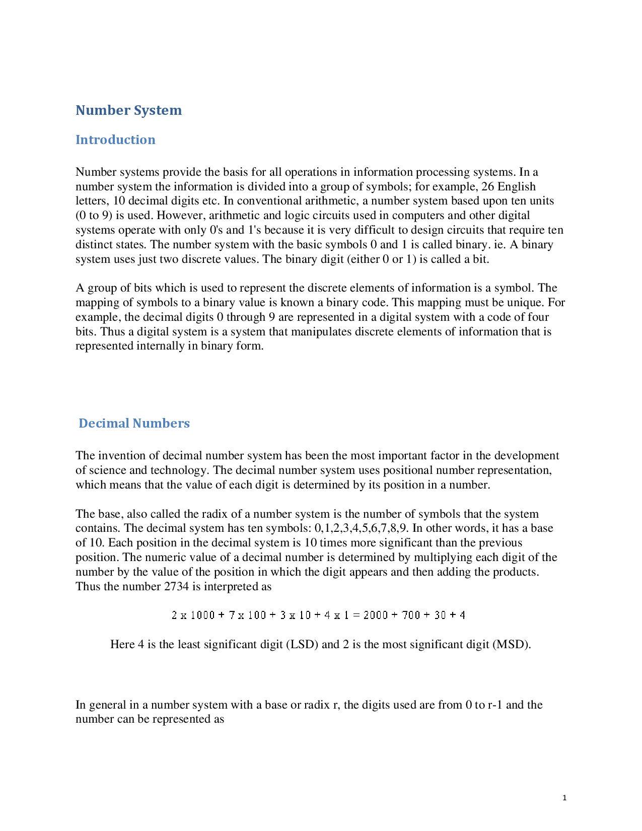 WBUT Study Material For Digital Electronic Circuits (Electrical Engineering) III Sem - Page 2