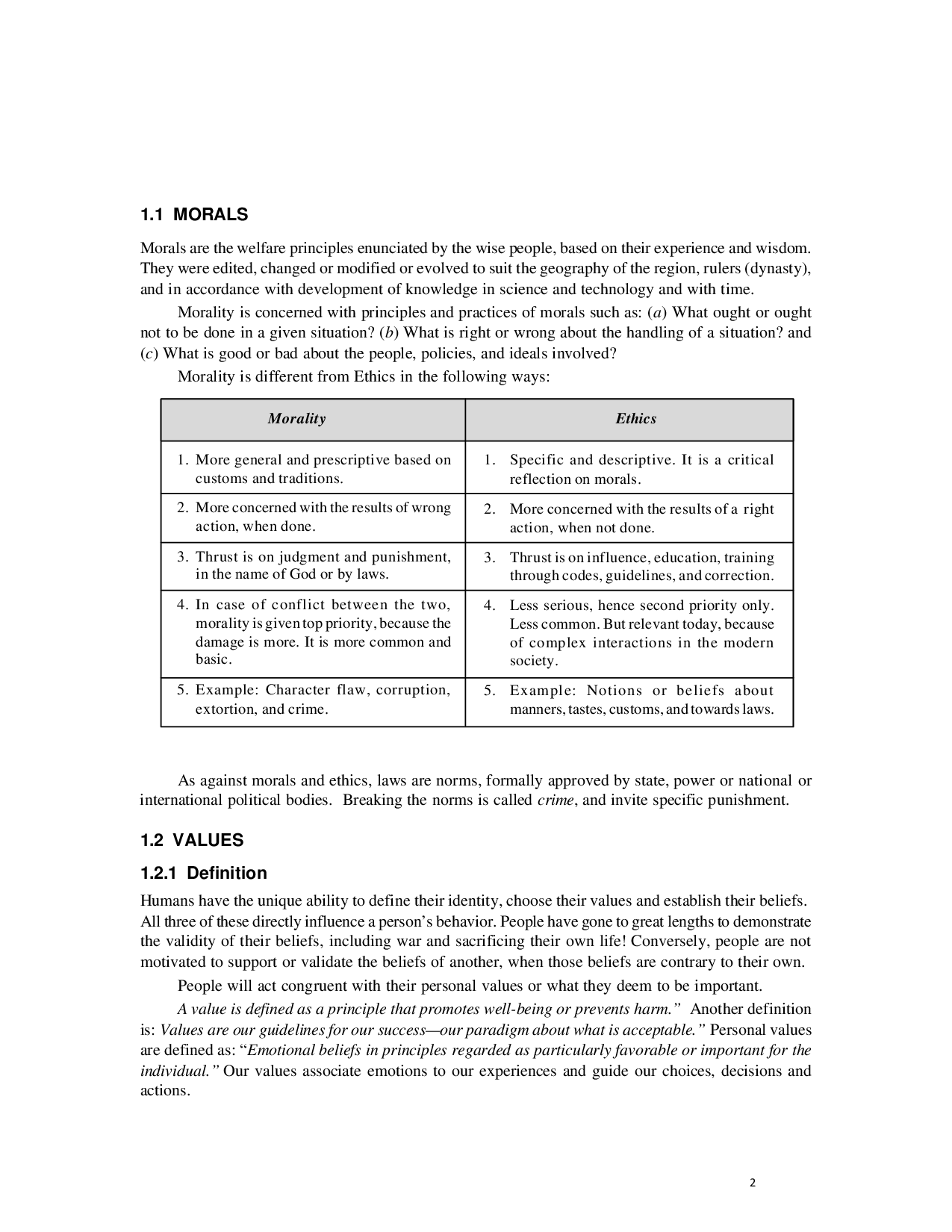 WBUT Study Material For Value And Ethics in Profession (Mechanical Engineering) III Sem - Page 3