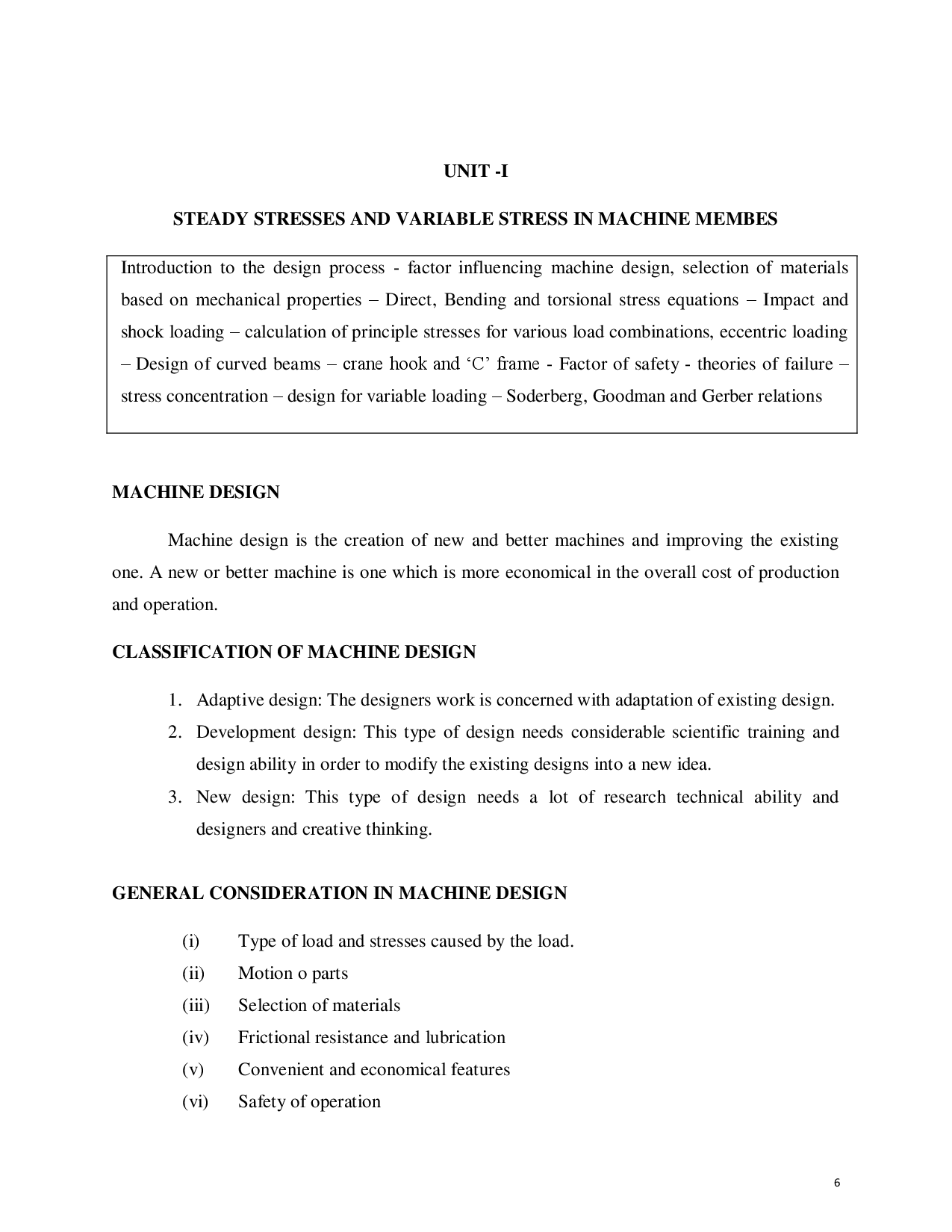 WBUT Study Material For Design Of Machine Elements (Mechanical Engineering) V Sem - Page 3