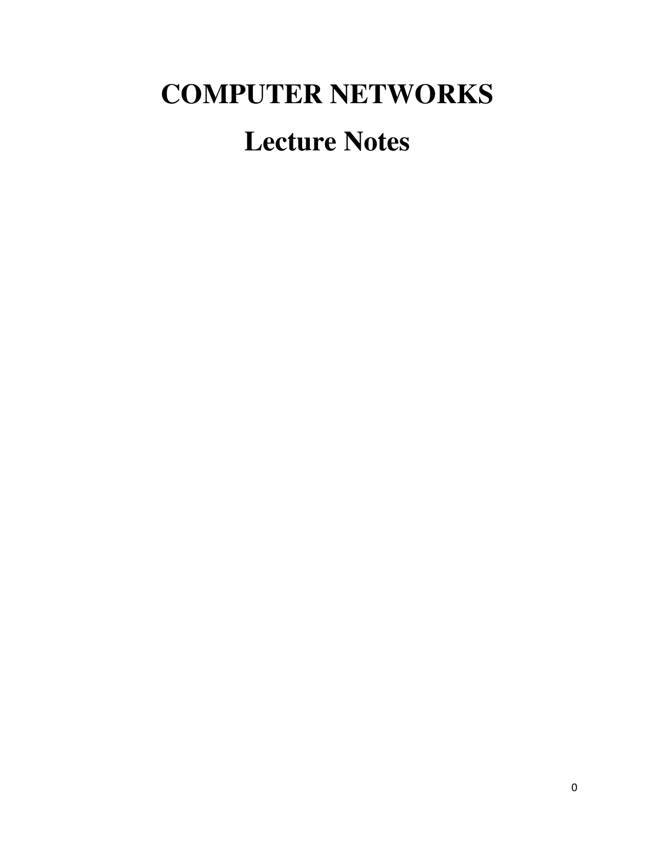 JNTU Study Material For Computer Networks (Computer Science Engineering) - Page 2