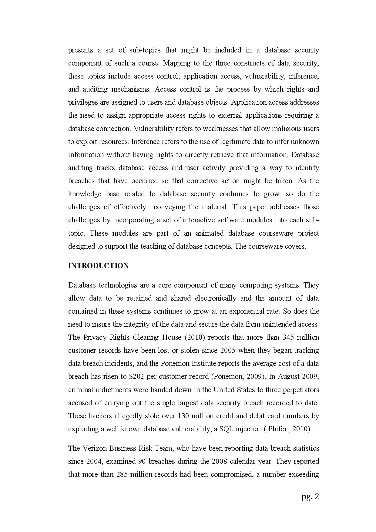 JNTU Study Material For Database Security (Computer Science Engineering) - Page 3