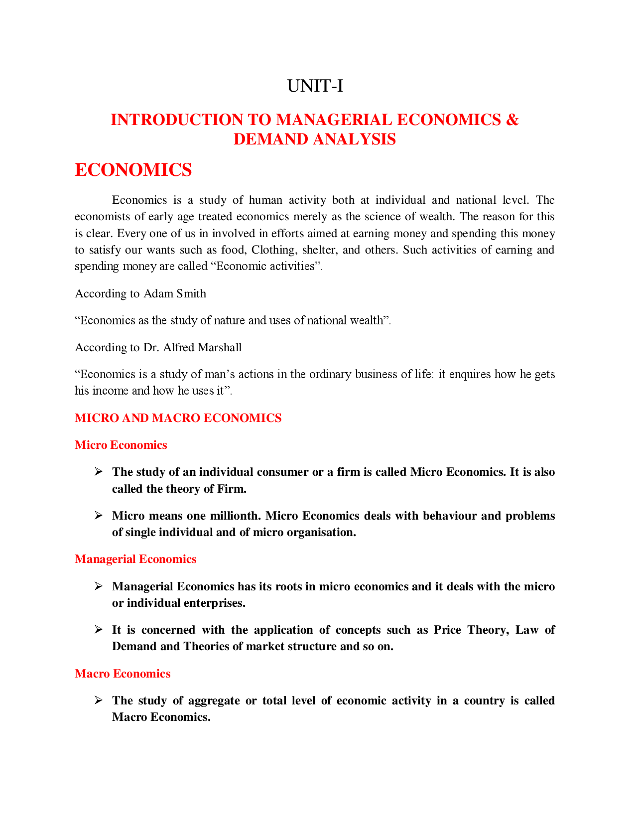 JNTU Study Material For Managerial Economics And Financial Analysis (Computer Science Engineering) - Page 2