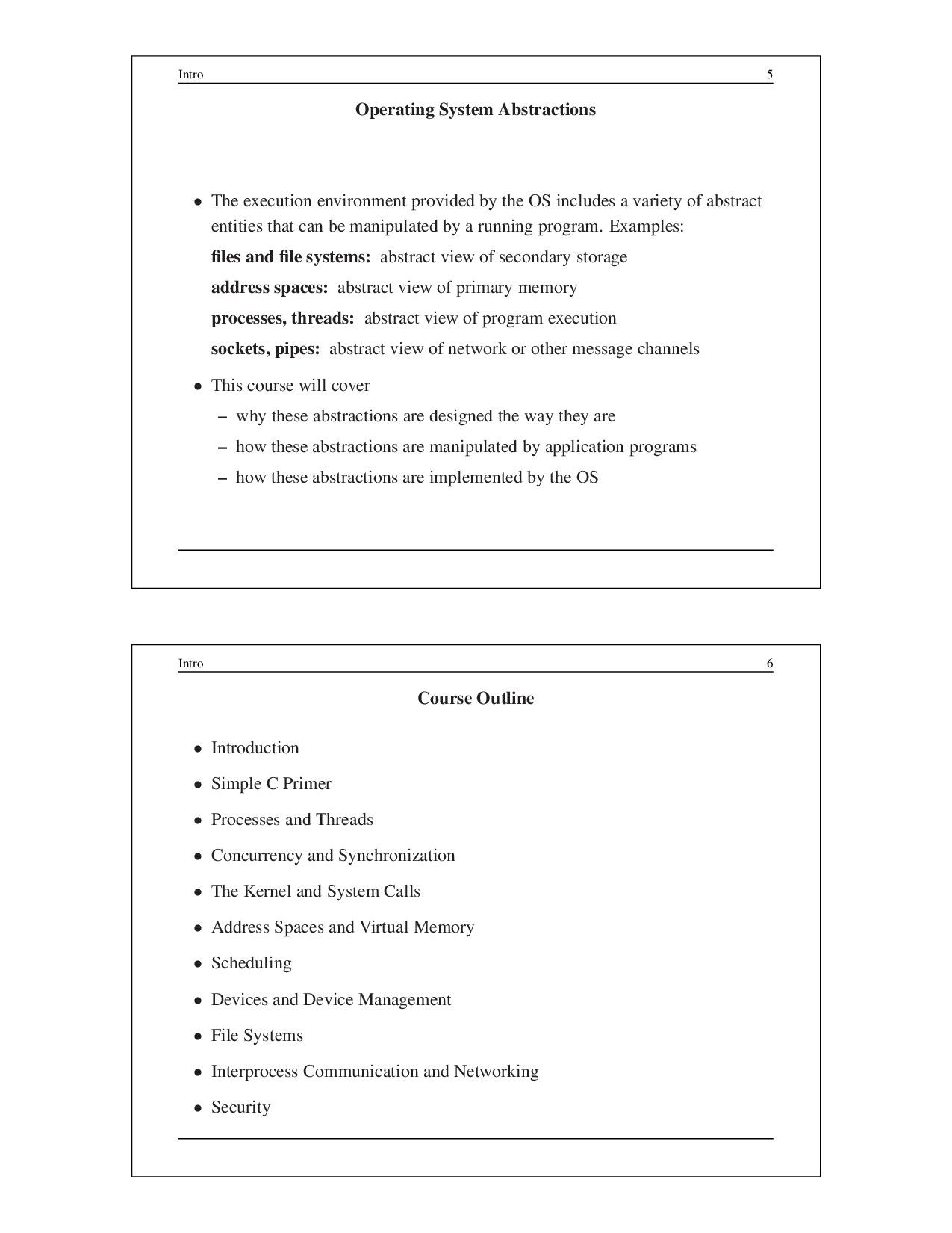JNTU Study Material For Operating Systems (Computer Science Engineering) - Page 5
