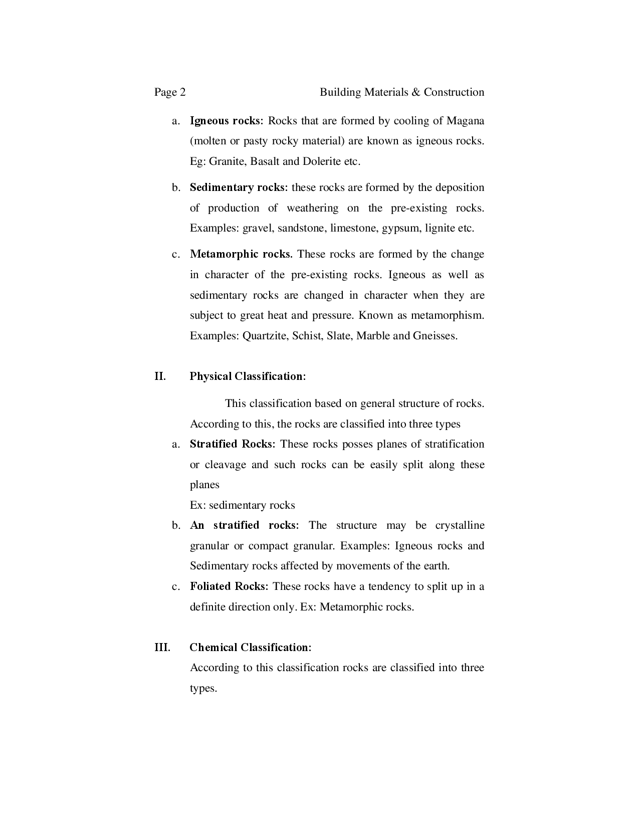 JNTU Study Material For Building Materials Construction Planning (Civil Engineering) - Page 3