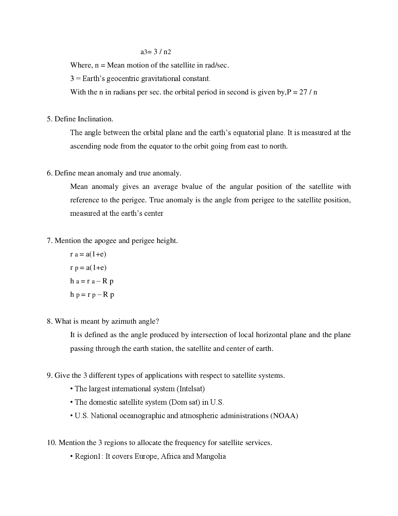 JNTU Study Material For Satellite Communication (Electronics And Communication Engineering) - Page 3
