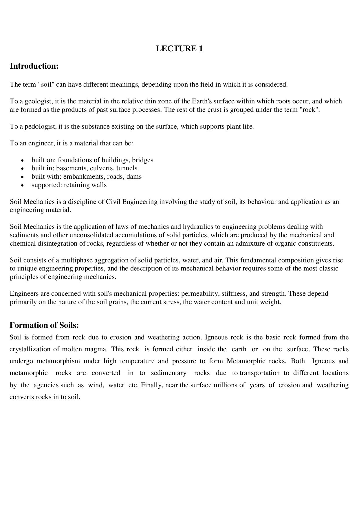 MU Study Material For Geotechnical Engineering-I (Civil Engineering) - Page 2