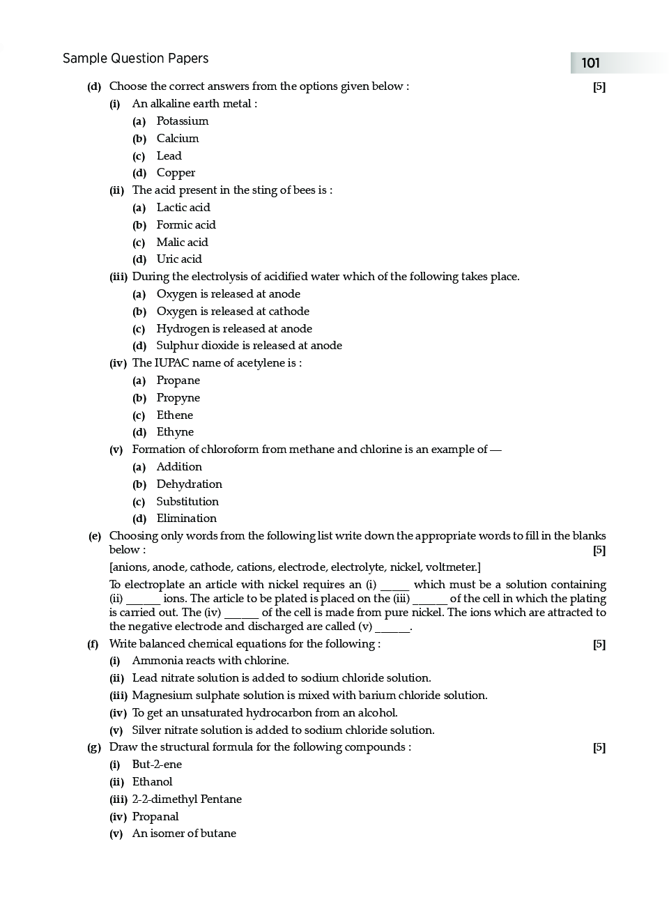 Class 8 icse chemistry matter worksheets image