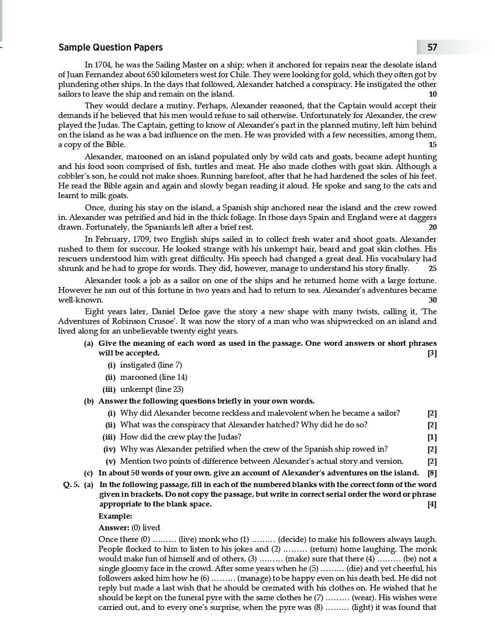 Icse class 3 english question paper pdf image