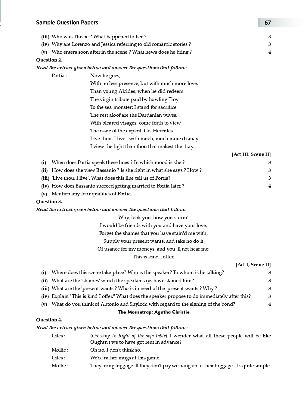 Icse class 3 english literature image