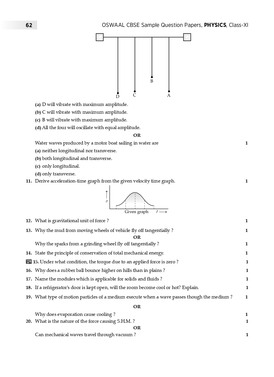 Essay 1 question paper 8th class physics image