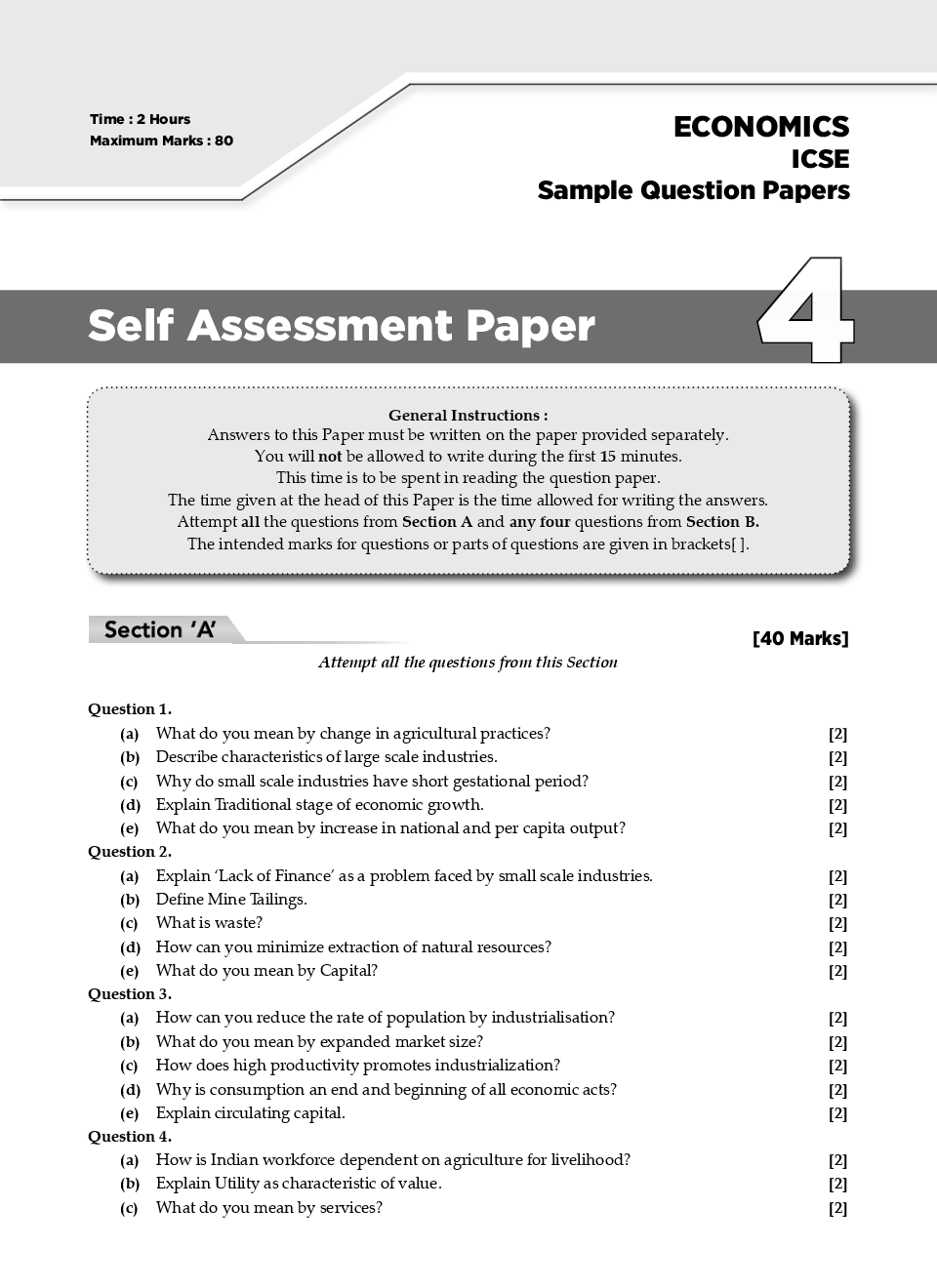 Download Oswaal ICSE Sample Question Papers 4 For Class IX ...