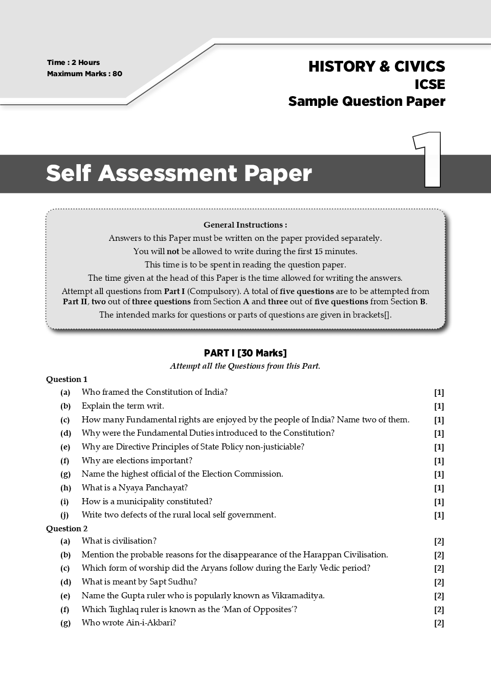 Icse social studies class 8 picture