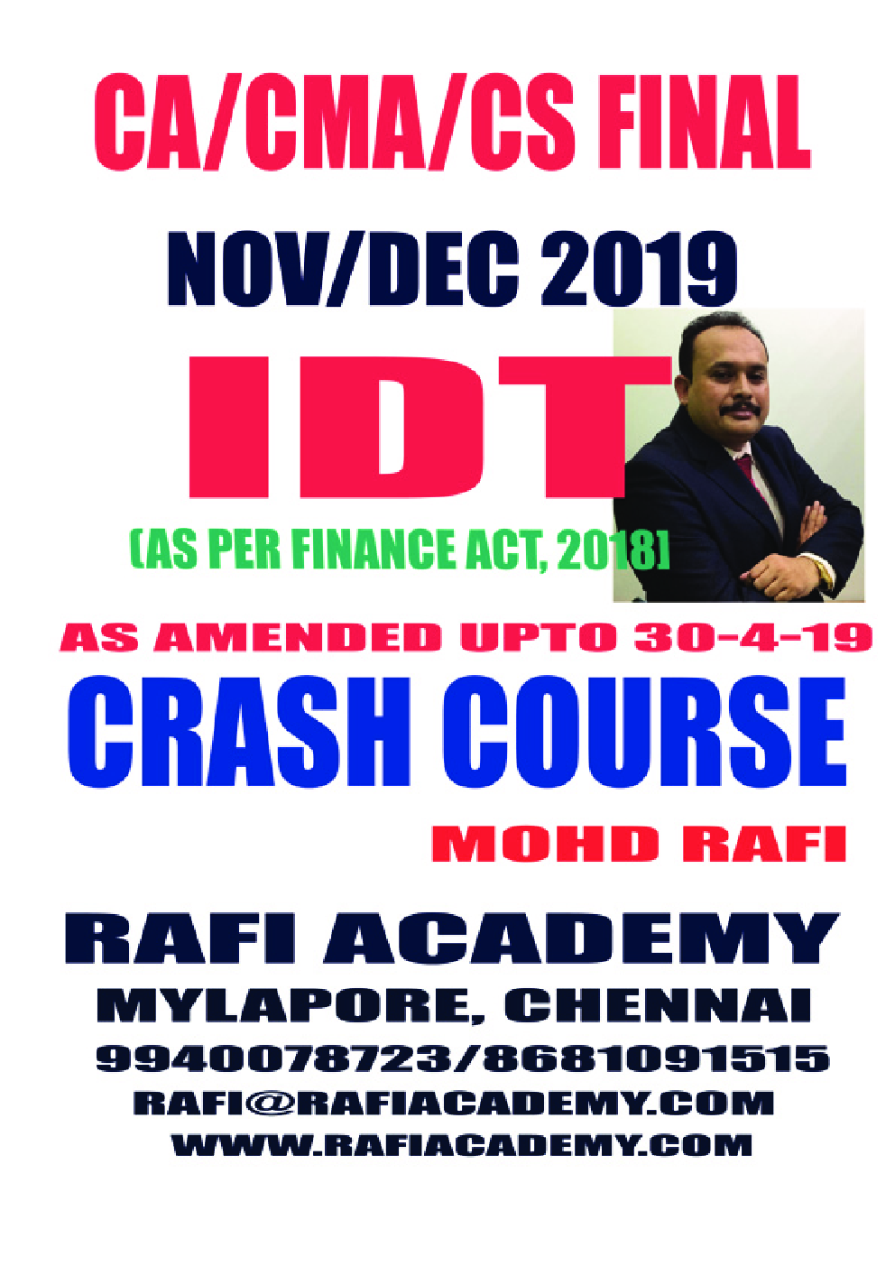CA/CMA/CS Final Indirect Tax Laws Crash Course - Page 1