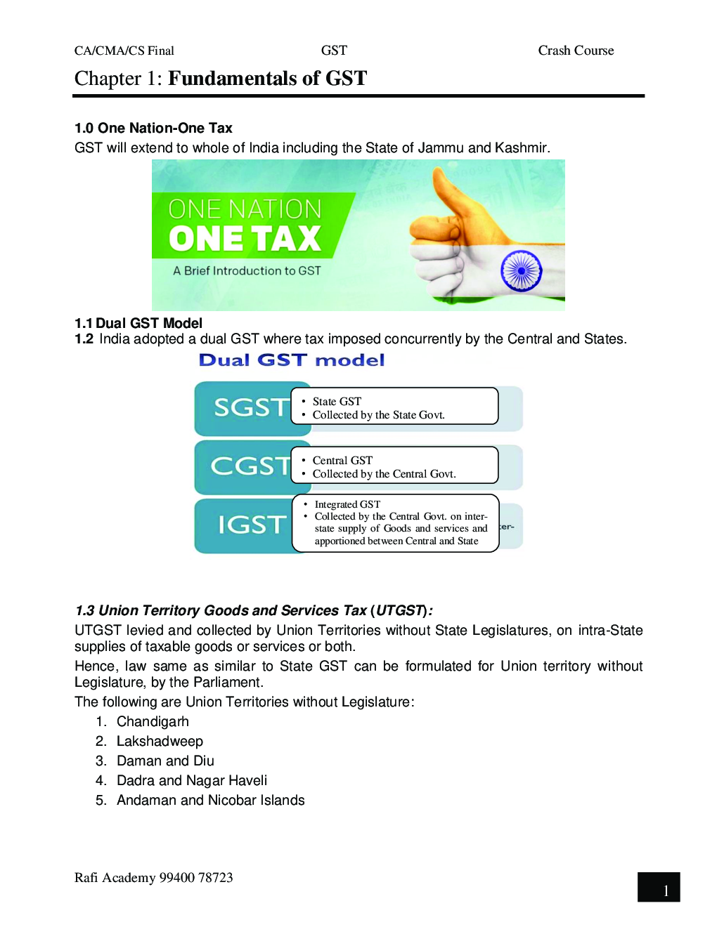 CA/CMA/CS Final Indirect Tax Laws Crash Course - Page 4