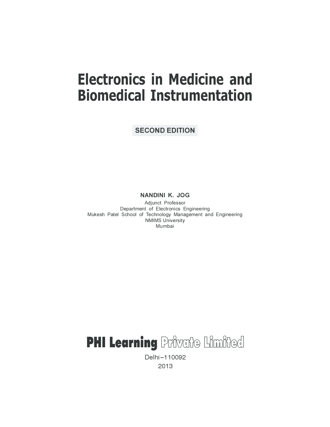 Electronics In Medicine And Biomedical Instrumentation - Page 2