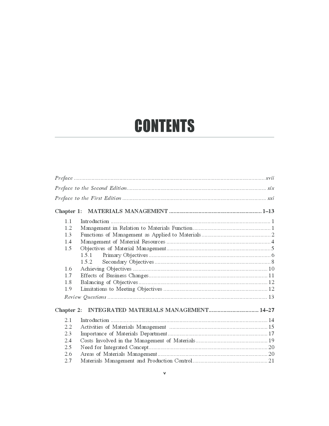 Materials Management A Supply Chain Perspective : Text And Cases - Page 5