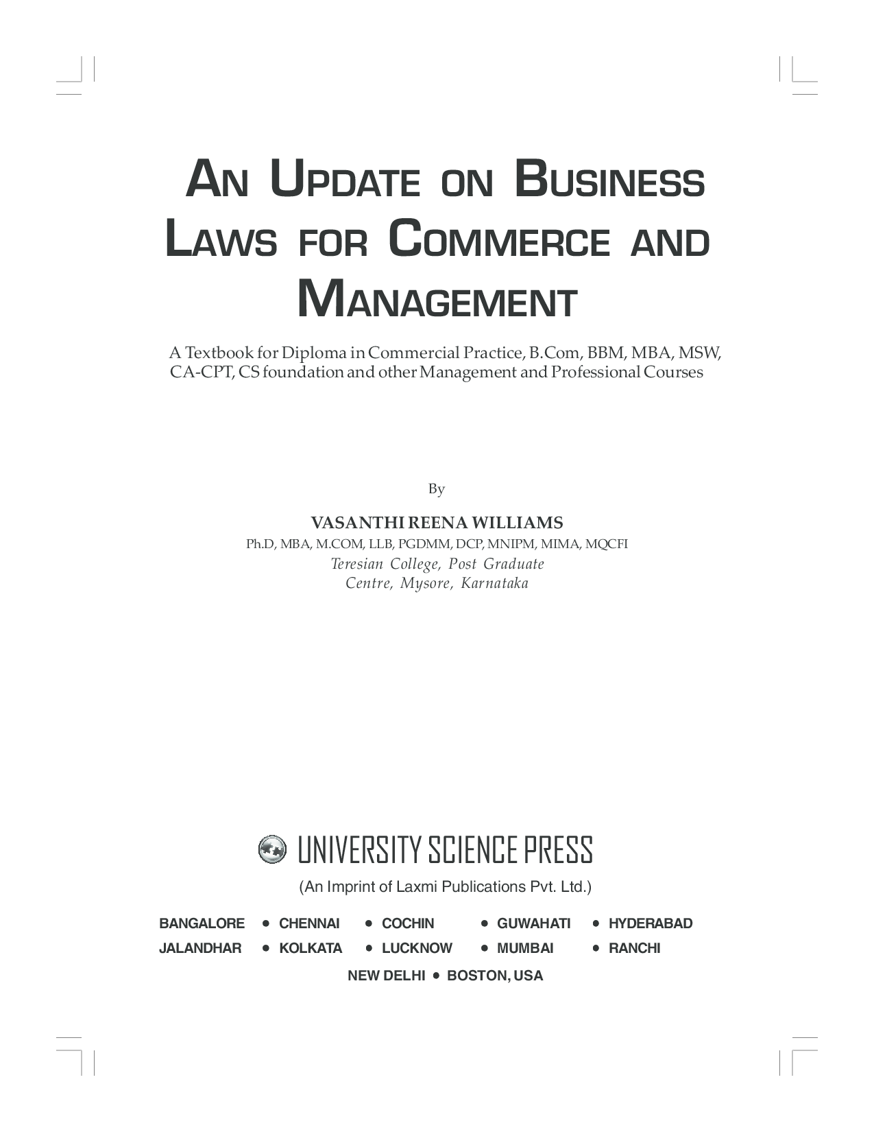An Update On Business Laws For Commerce And Management - Page 2