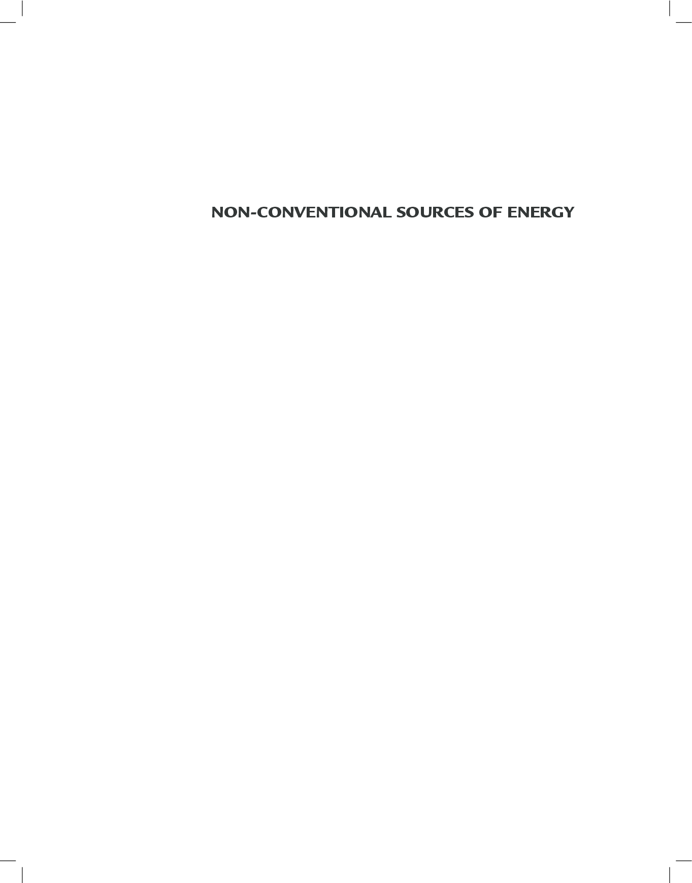 Non-Conventional Sources Of Energy - Page 3