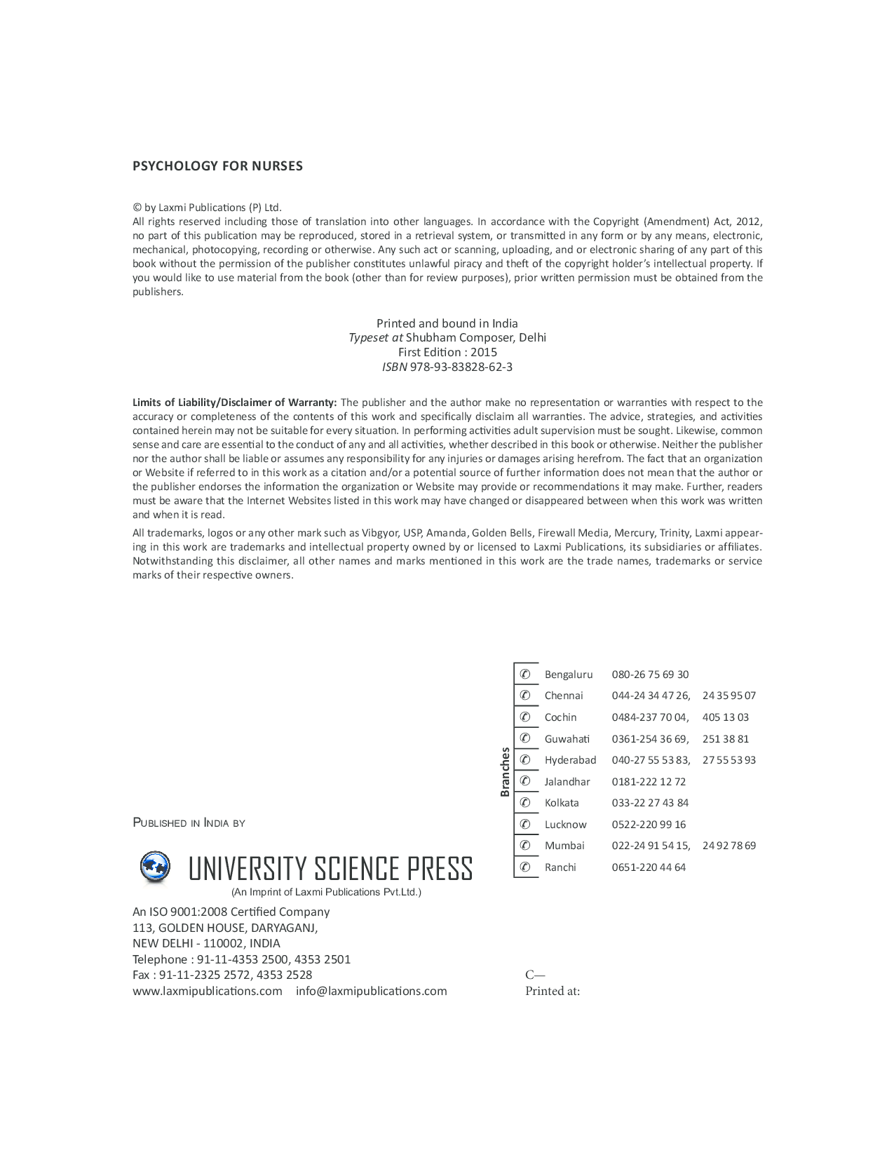 Psychology For Nurses - Page 5