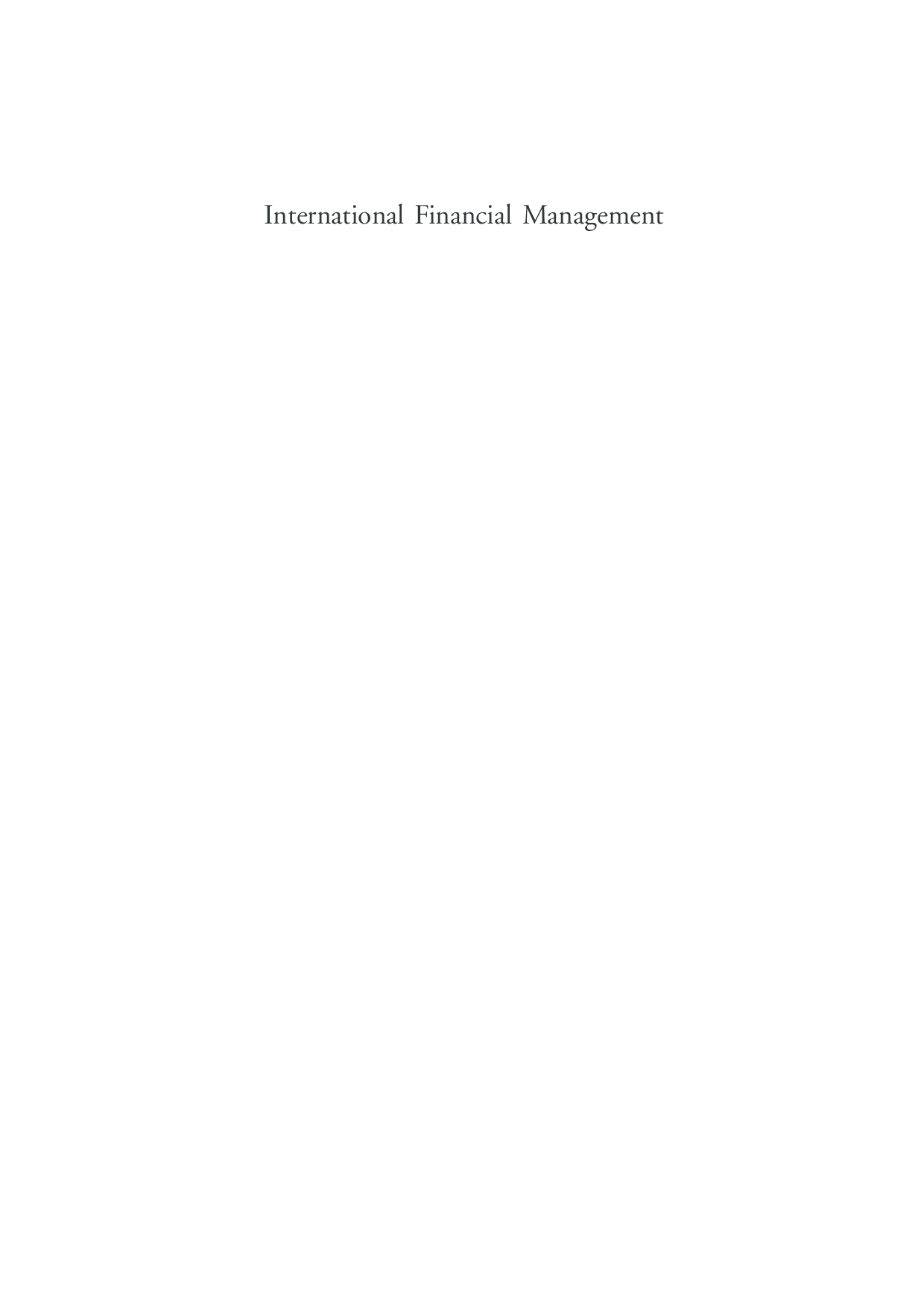 International Financial Management - Page 2