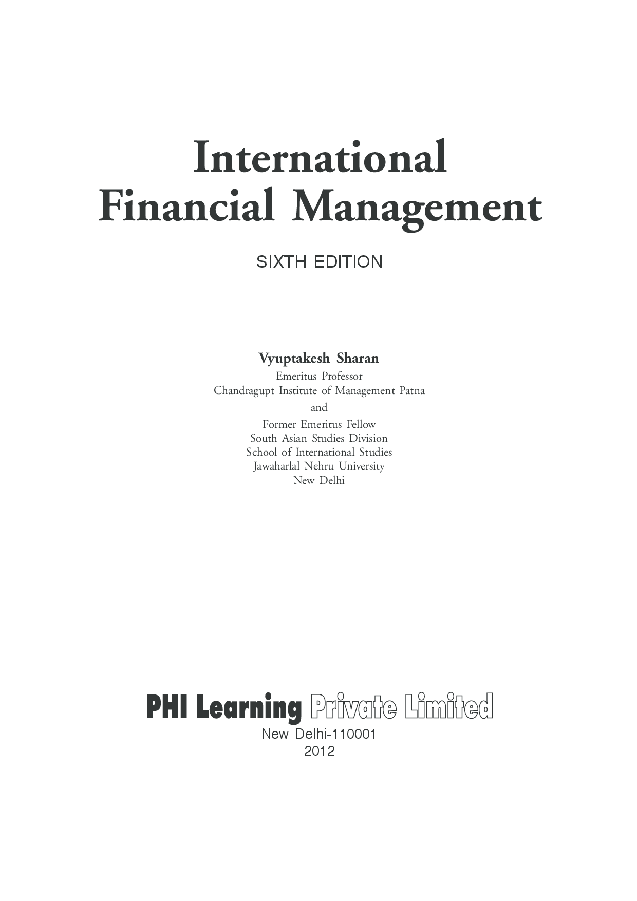 International Financial Management - Page 3