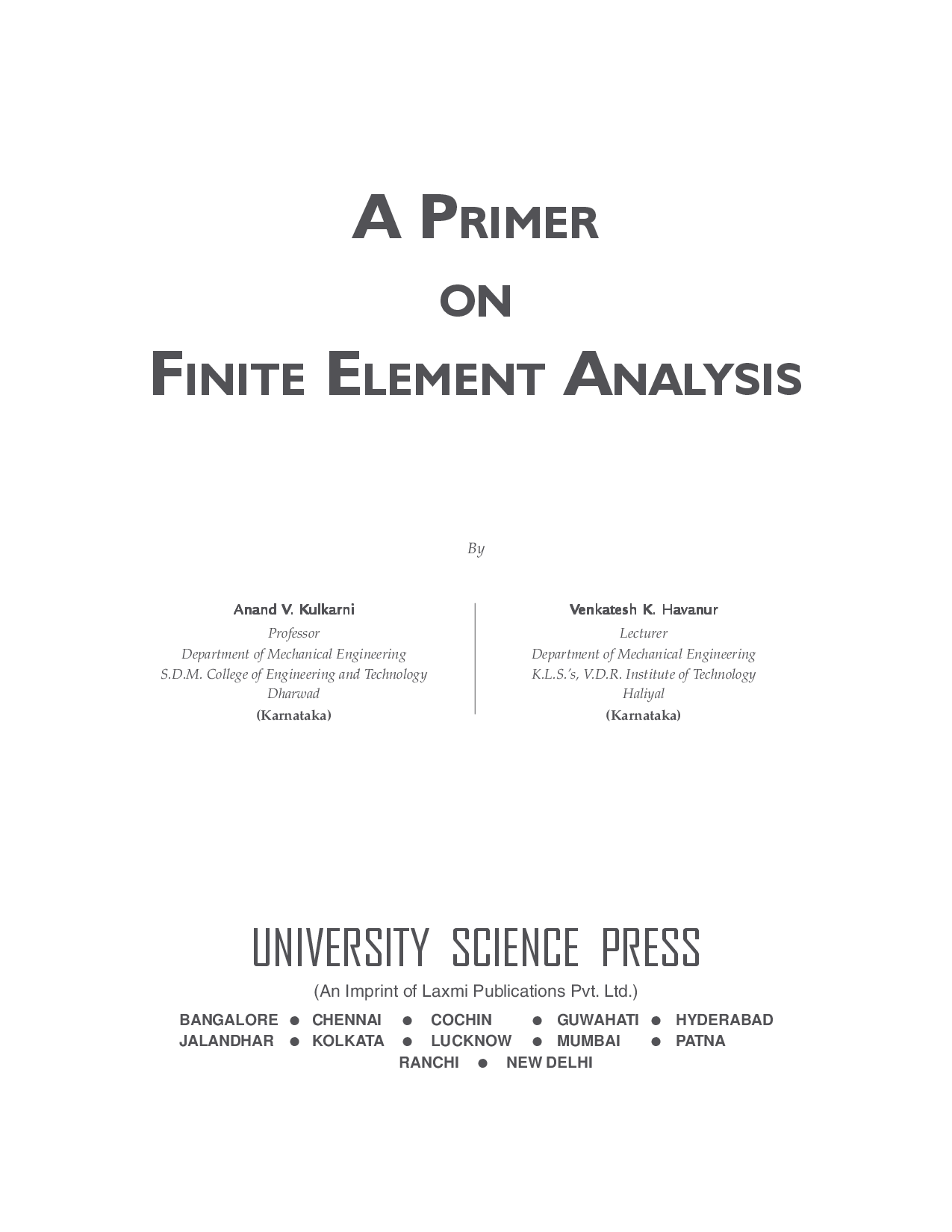 A Primer On Finite Element Analysis - Page 5