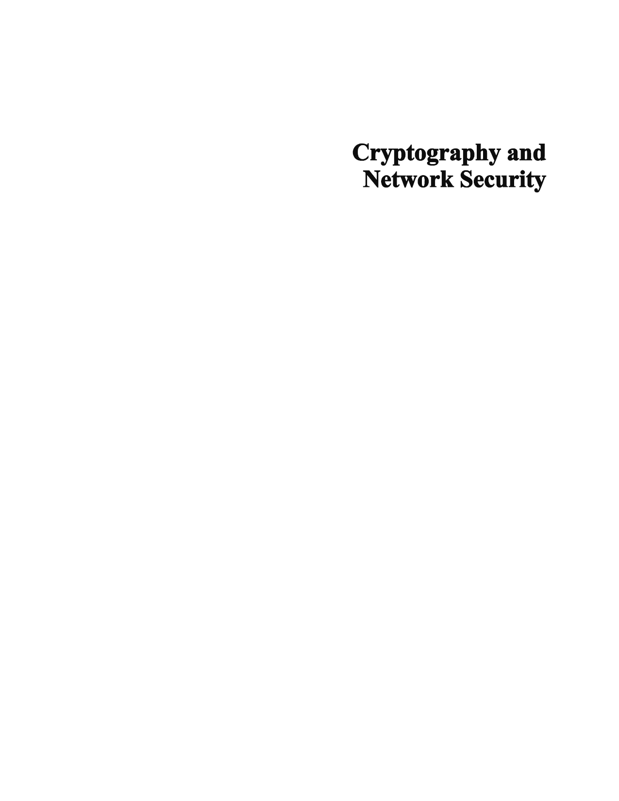 Cryptography And Network Security - Page 3