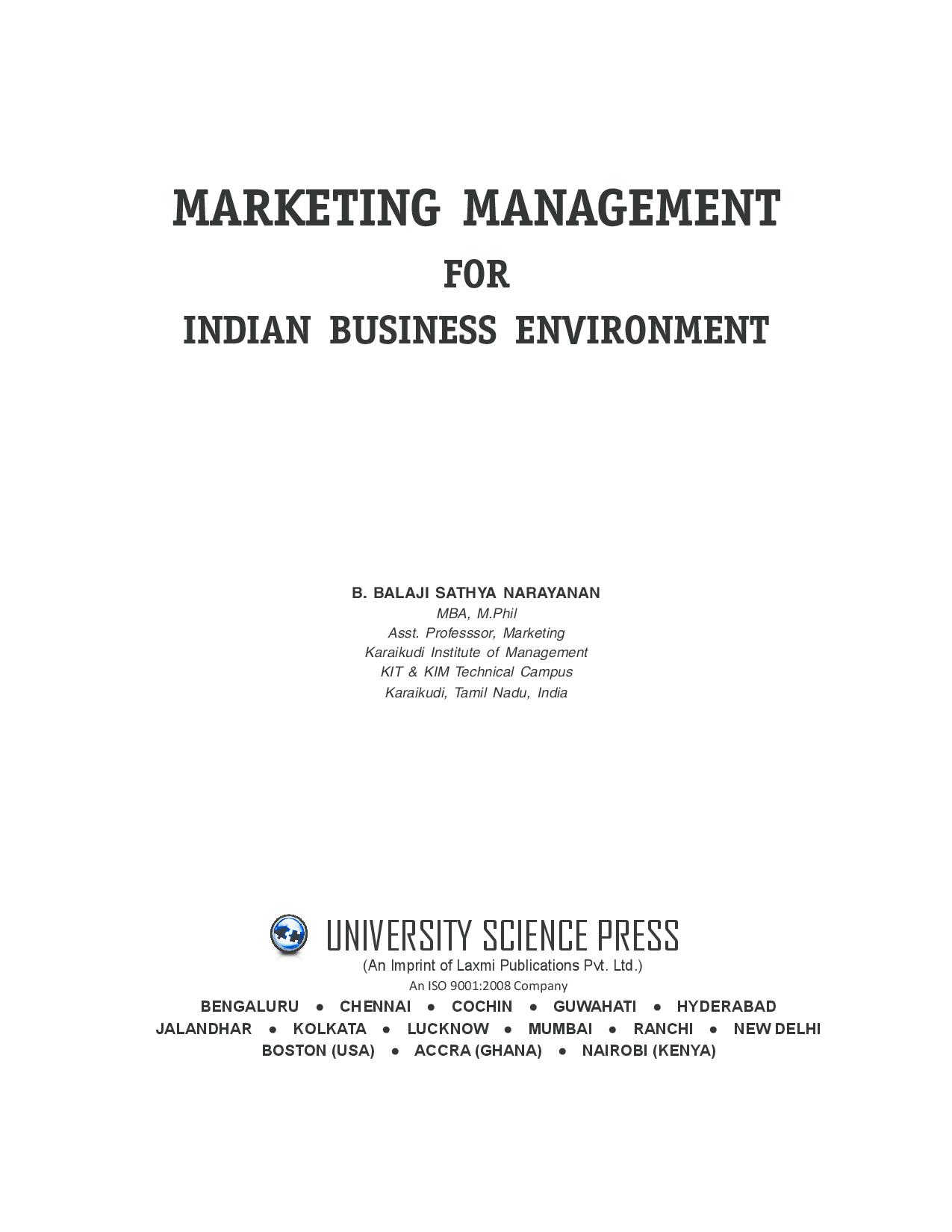Marketing Management For Indian Business Environment - Page 5