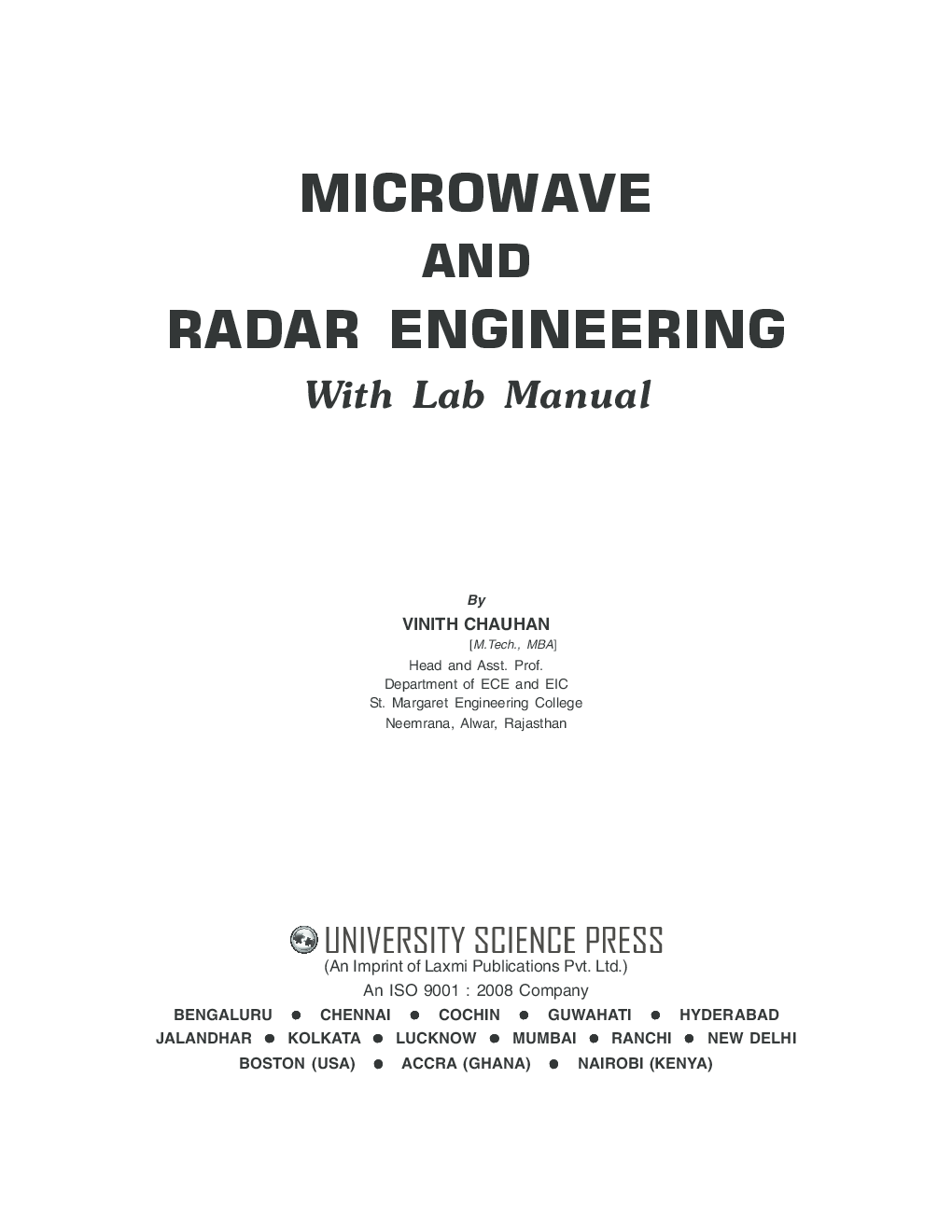 Microwave And Radar Engineering With Lab Manual - Page 3