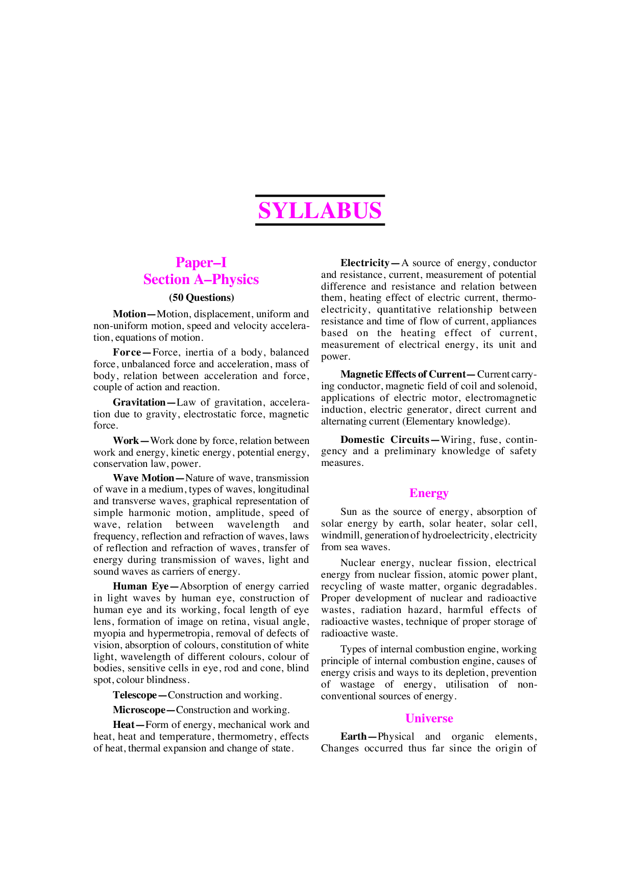 Madhya Pradesh Pre-Polytechnic Tests - Page 5