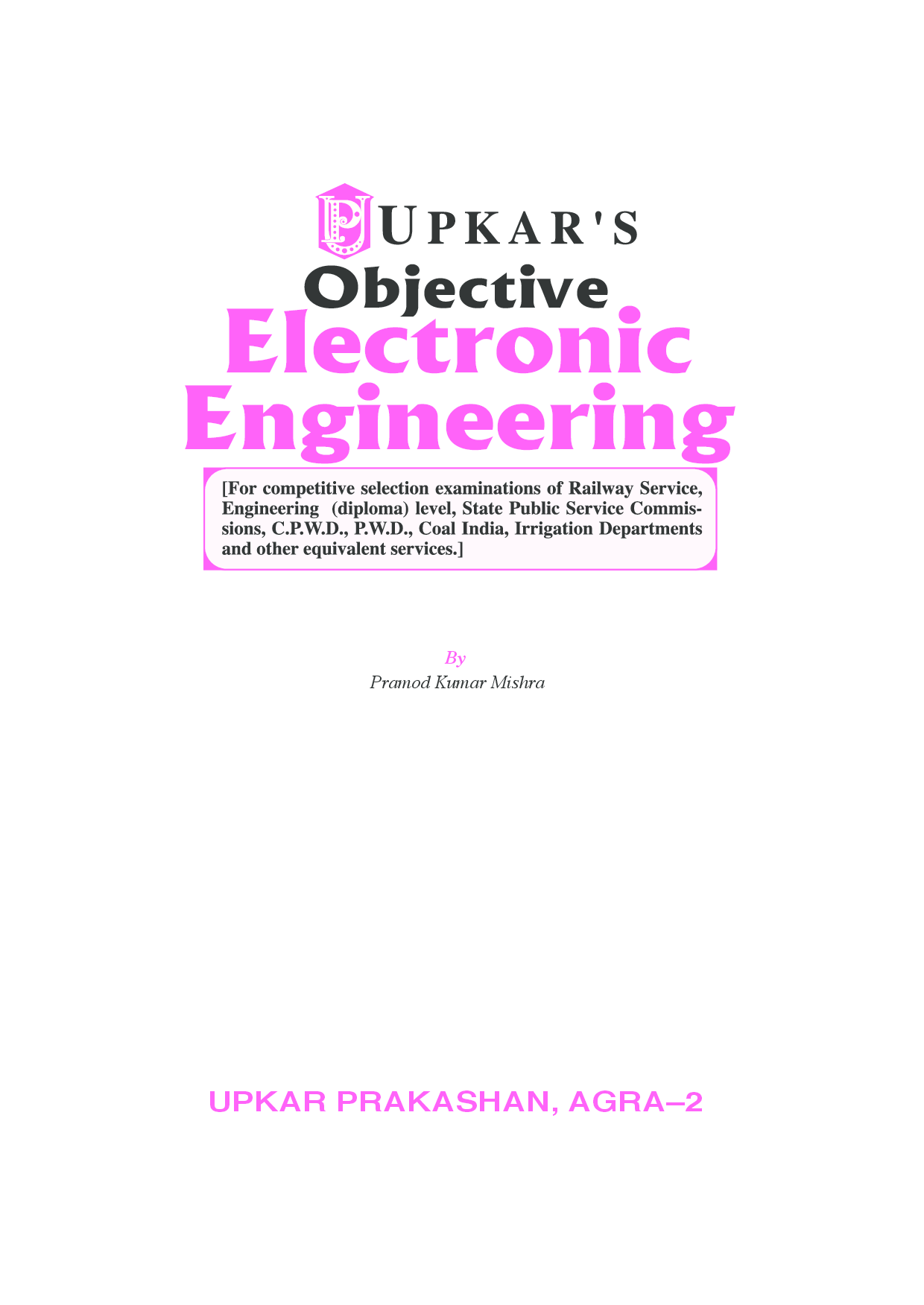 Objective Electronic Engineering Railway and Other Engineering Diploma Compettive Exams - Page 2