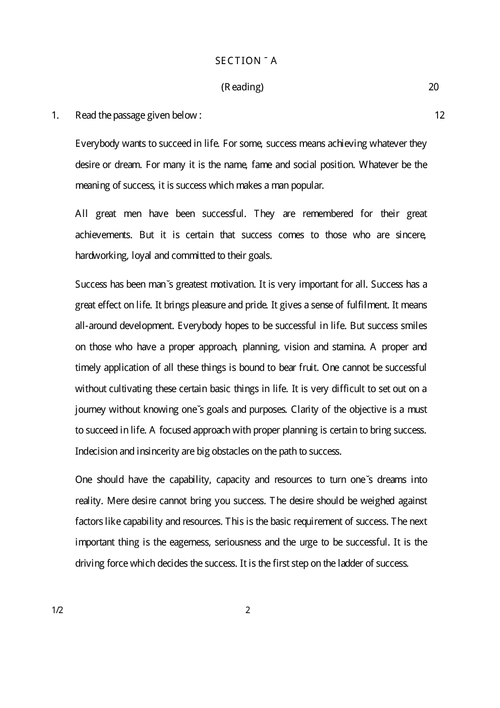 CBSE Question Papers For Class - X English Communicative Set-2 (2018) - Page 3