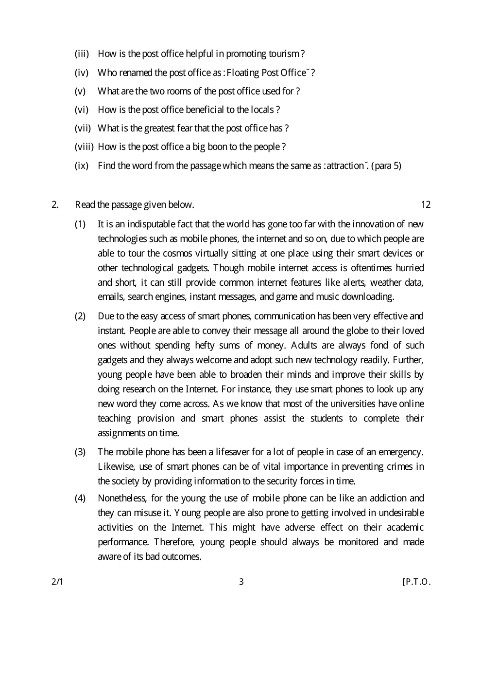 CBSE Question Papers For Class - X English Language & Literature Set-1 (2018) - Page 4