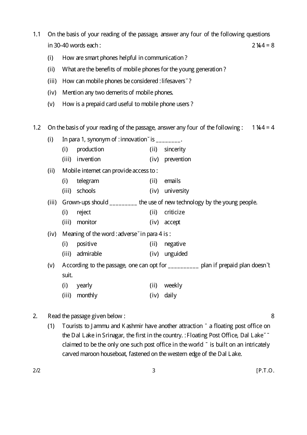 CBSE Question Papers For Class - X English Language & Literature Set-2 (2018) - Page 4