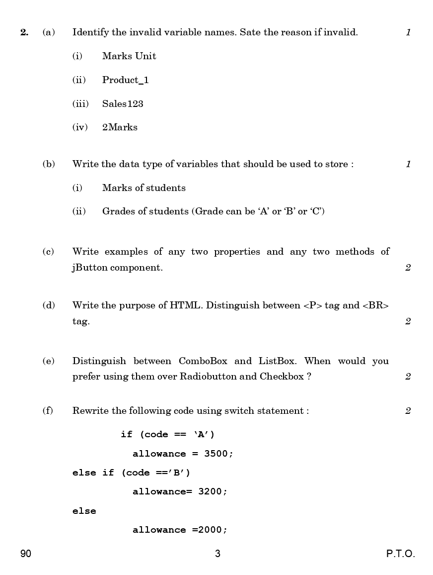 CBSE Question Papers For Class - XII Informatics Practices Set-4 (2018) - Page 4